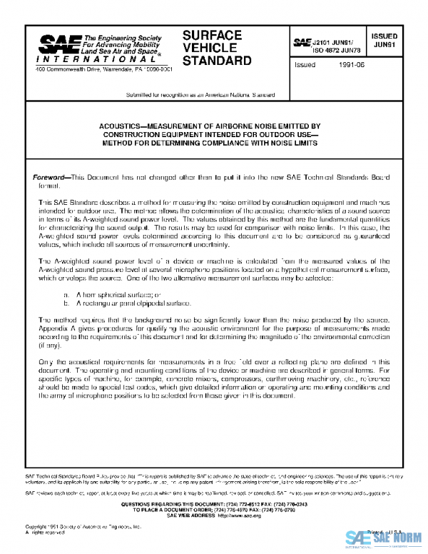 SAE J2101_199106 PDF SAE J2101_199106 PDF