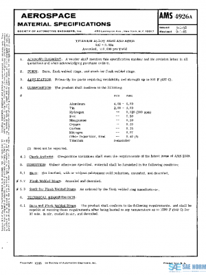 SAE AMS4926A PDF