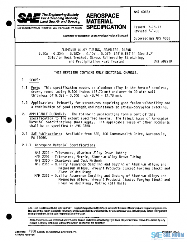 SAE AMS4066A PDF