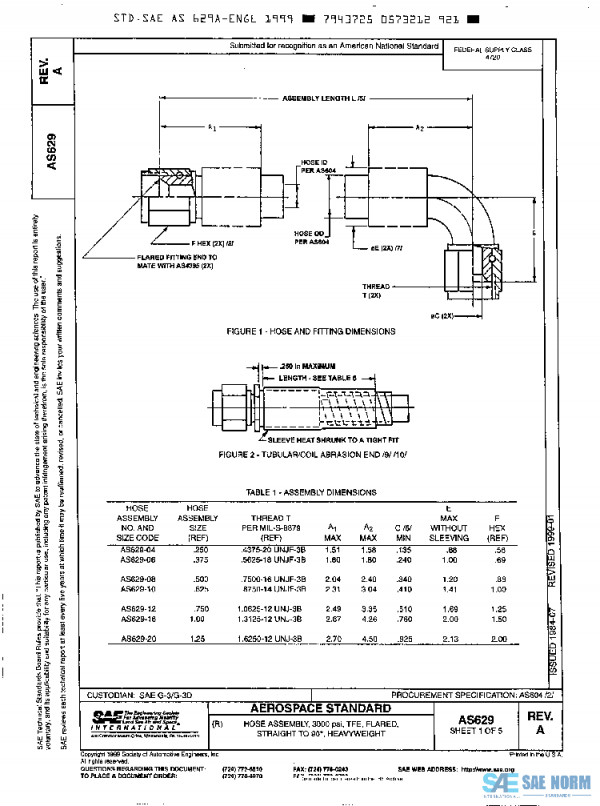 SAE AS629A PDF