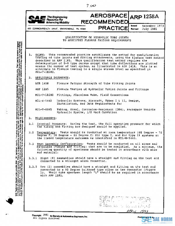 SAE ARP1258A PDF SAE ARP1258A PDF