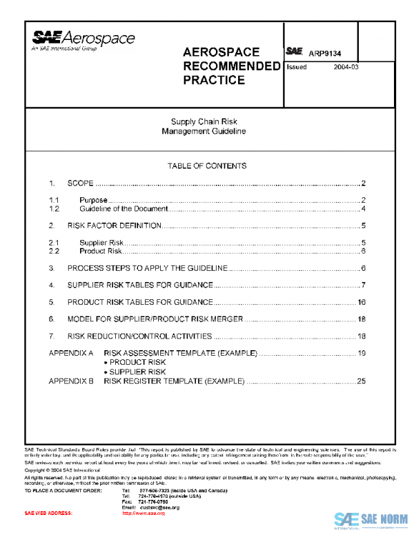 SAE ARP9134 PDF SAE ARP9134 PDF