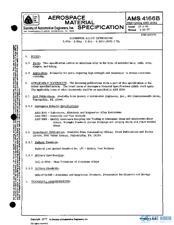 SAE AMS4166B PDF SAE AMS4166B PDF