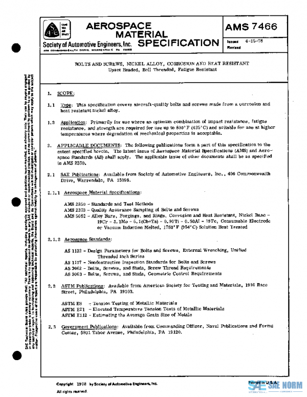 SAE AMS7466 PDF