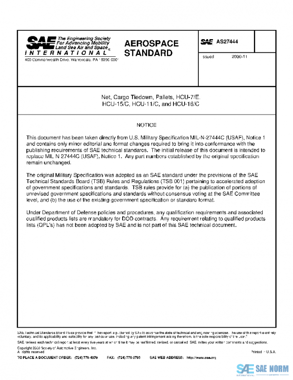 SAE AS27444 PDF