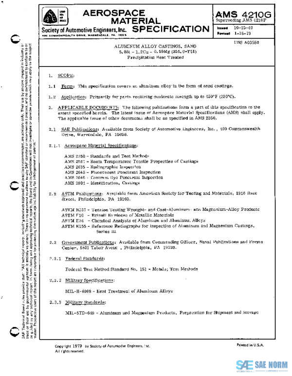 SAE AMS4210G PDF SAE AMS4210G PDF
