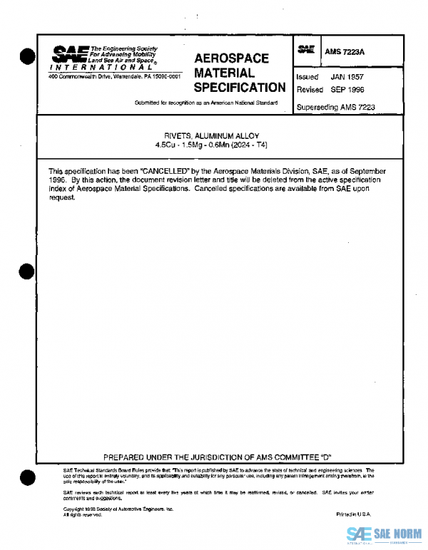 SAE AMS7223A PDF
