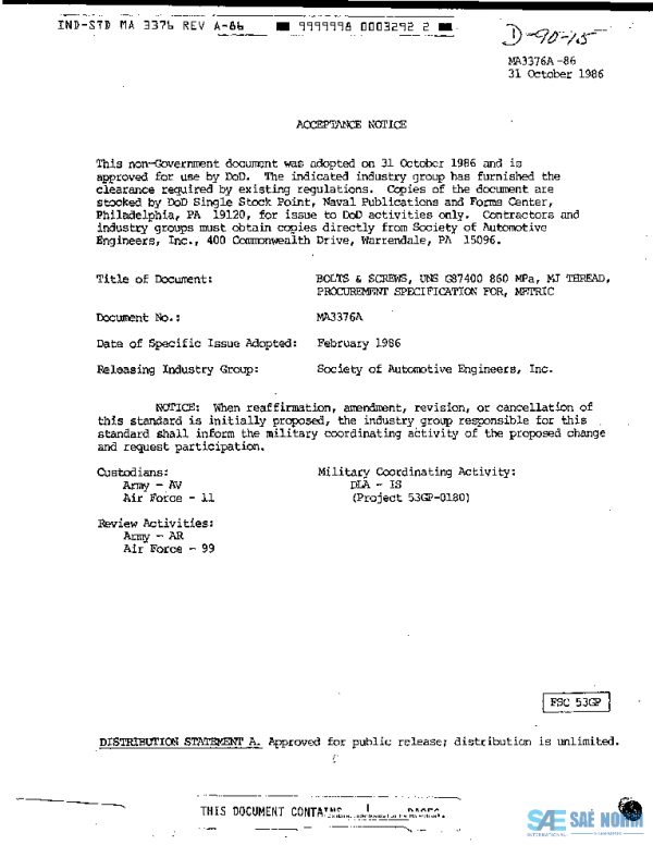 SAE MA3376A PDF