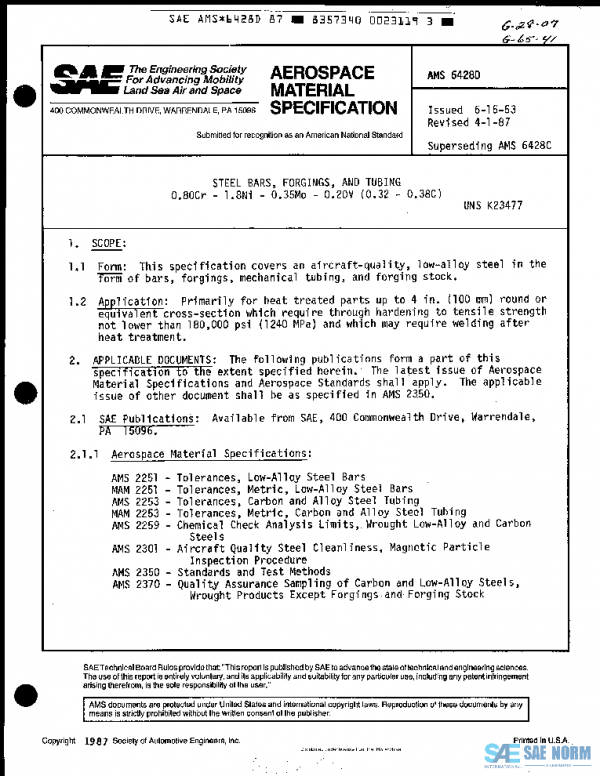 SAE AMS6428D PDF