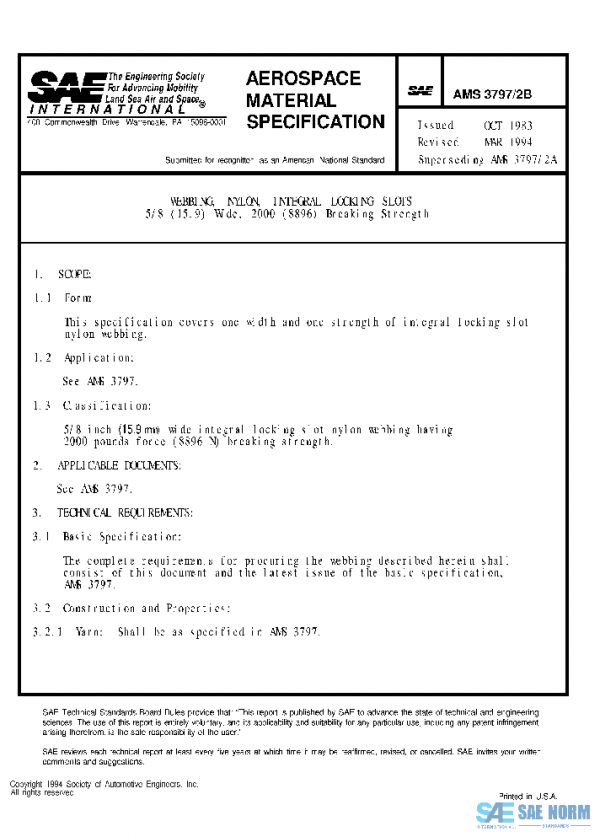 SAE AMS3797/2B PDF SAE AMS3797/2B PDF