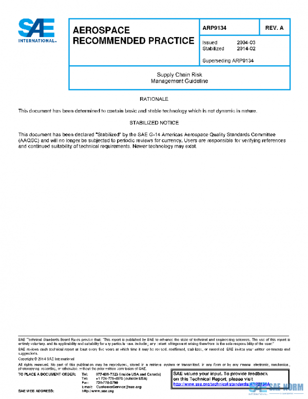 SAE ARP9134A PDF