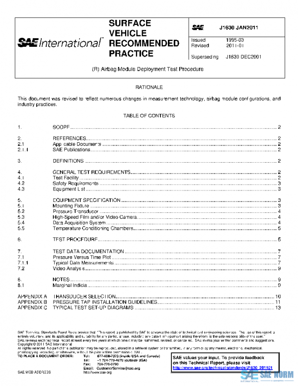 SAE J1630_201101 PDF