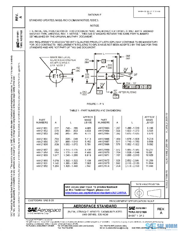 SAE AS121851A PDF SAE AS121851A PDF