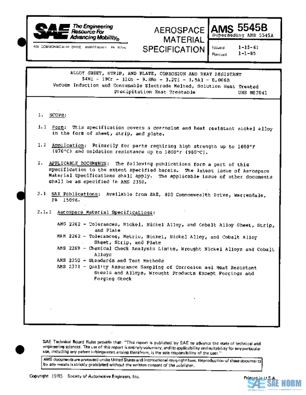 SAE AMS5545B PDF