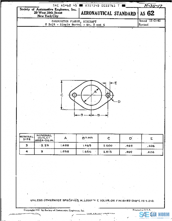 SAE AS62 PDF