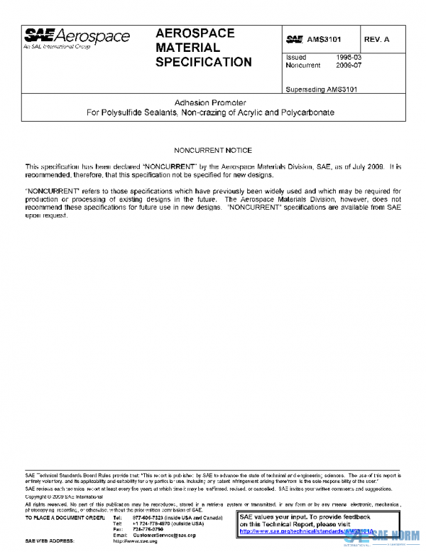 SAE AMS3101A PDF