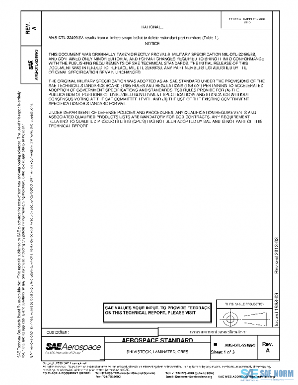 SAE AMSDTL22499/3A PDF