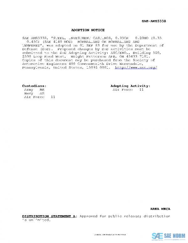 SAE AMS5338D PDF