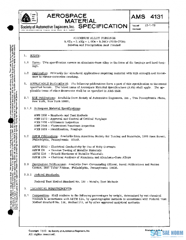 SAE AMS4131 PDF
