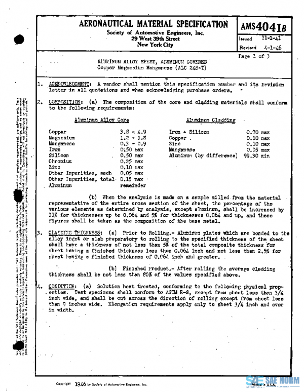 SAE AMS4041B PDF