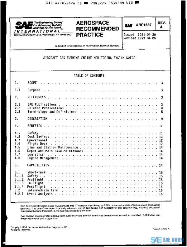 SAE ARP1587A PDF