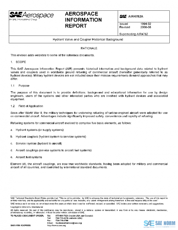 SAE AIR4782A PDF SAE AIR4782A PDF