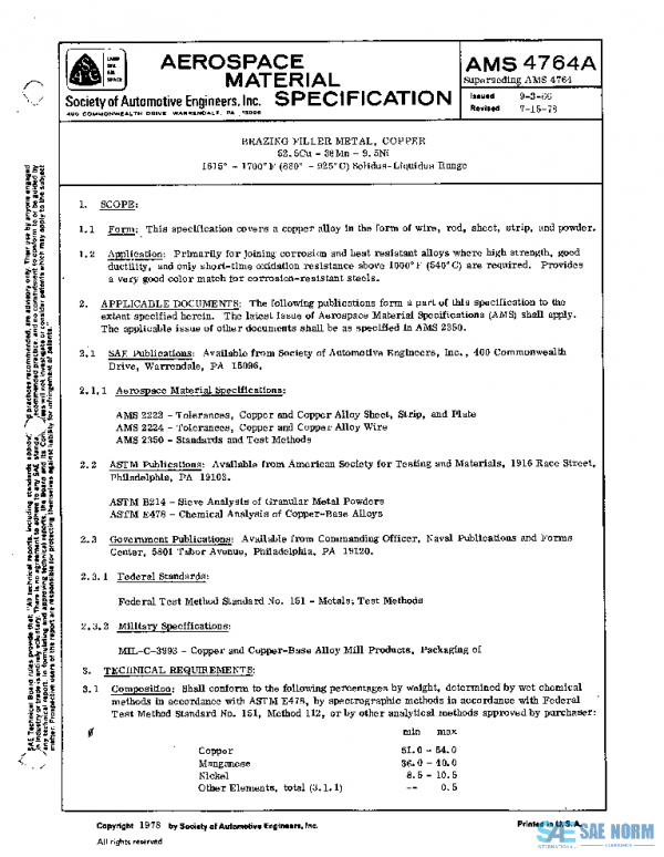 SAE AMS4764A PDF