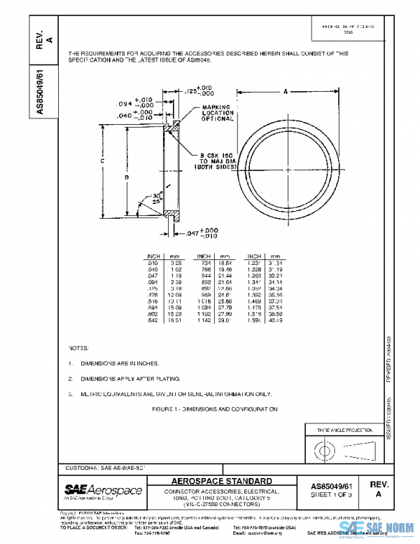SAE AS85049/61A PDF SAE AS85049/61A PDF