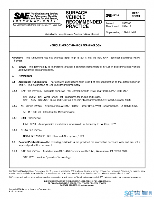 SAE J1594_199412 PDF