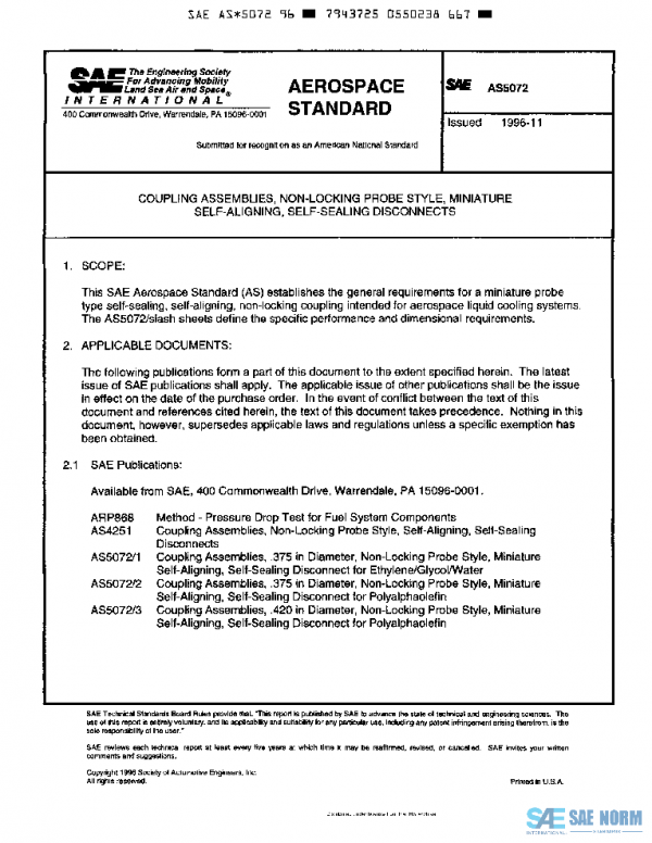 SAE AS5072 PDF SAE AS5072 PDF