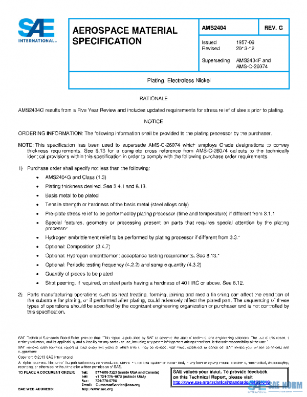 SAE AMS2404G PDF SAE AMS2404G PDF