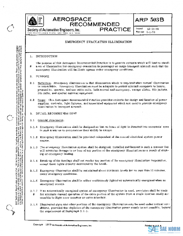 SAE ARP503B PDF
