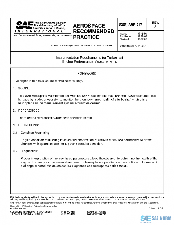 SAE ARP1217A PDF