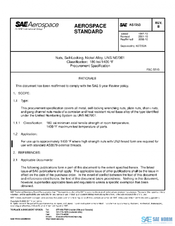 SAE AS7253B PDF SAE AS7253B PDF