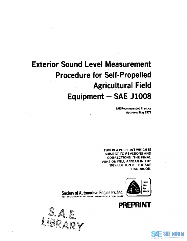 SAE J1008_197805 PDF SAE J1008_197805 PDF