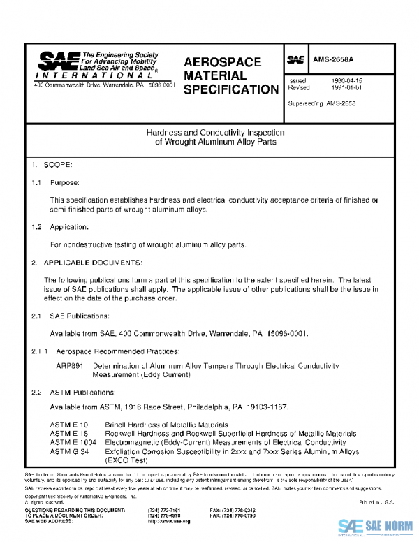 SAE AMS2658A PDF