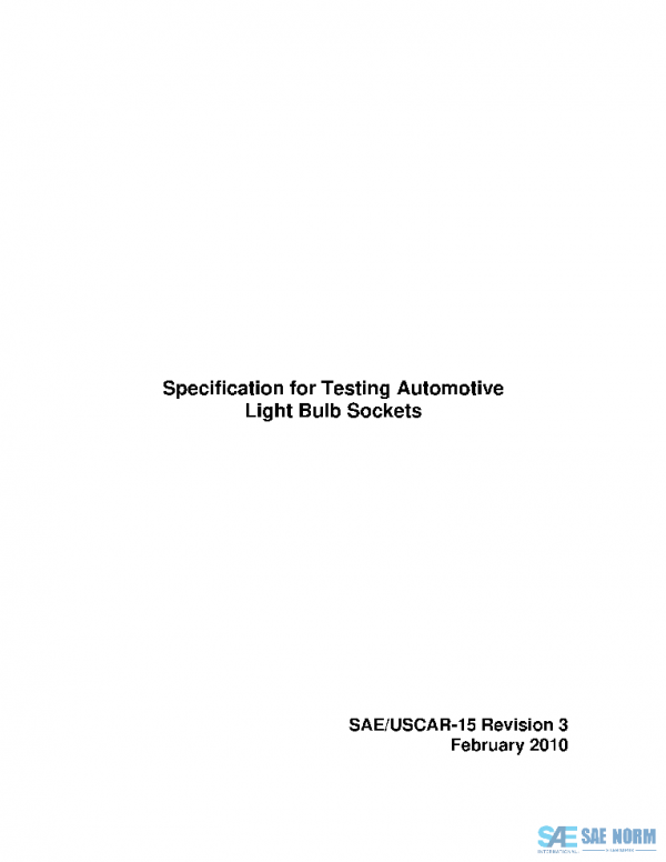 SAE USCAR15-3 PDF