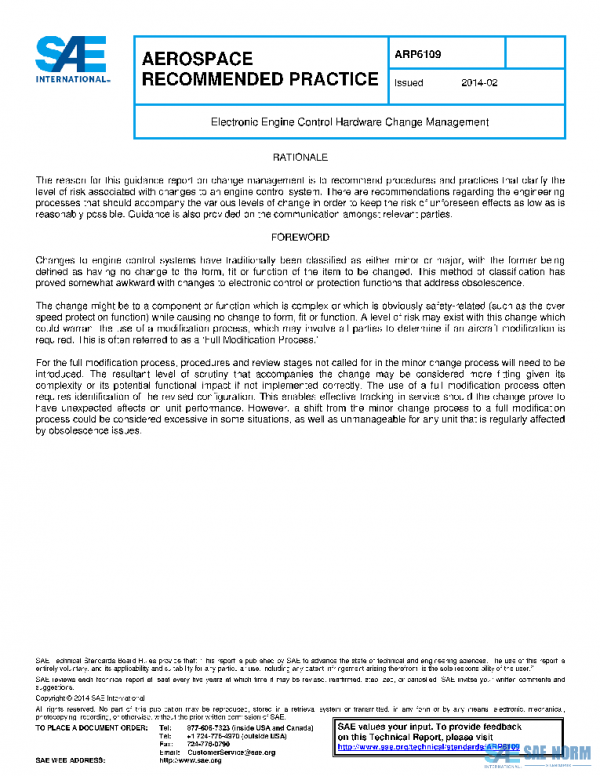 SAE ARP6109 PDF