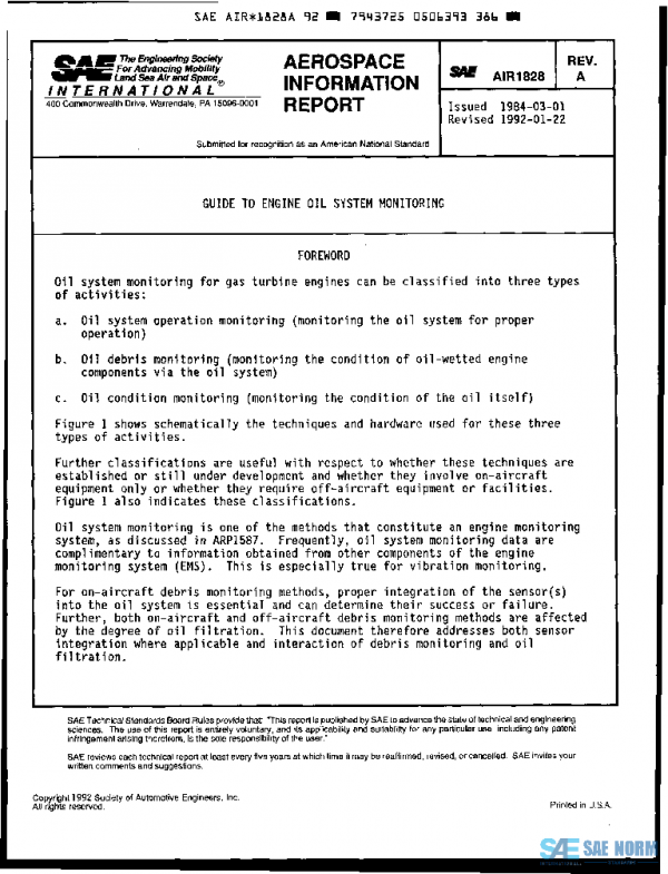 SAE AIR1828A PDF