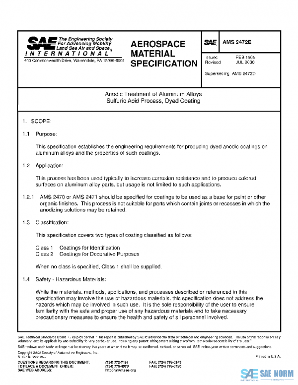 SAE AMS2472E PDF SAE AMS2472E PDF