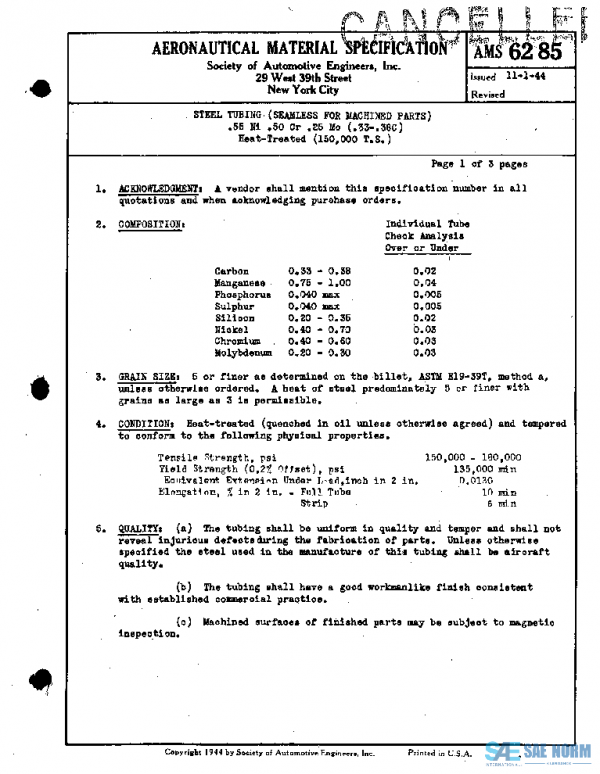 SAE AMS6285 PDF SAE AMS6285 PDF