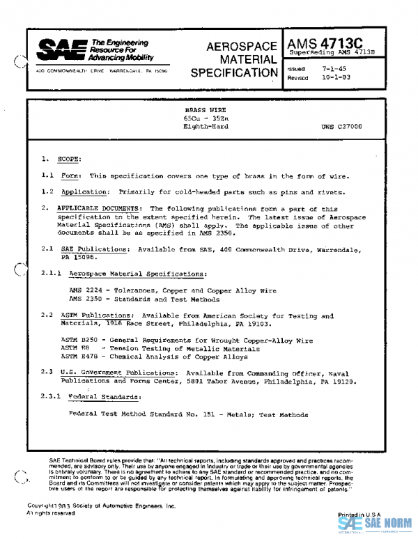 SAE AMS4713C PDF