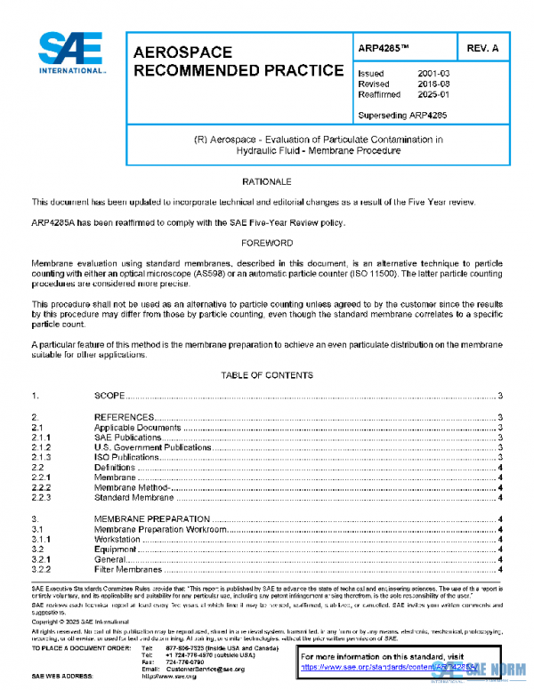SAE ARP4285A PDF