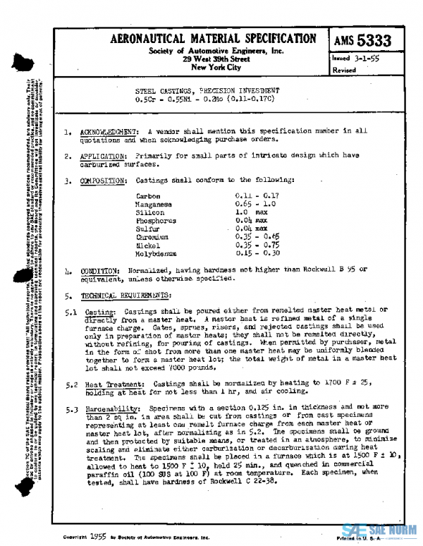 SAE AMS5333 PDF