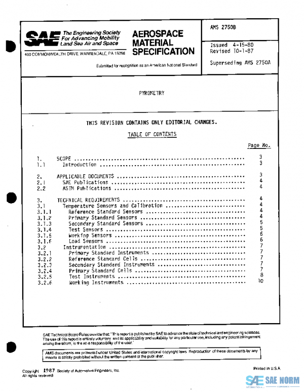 SAE AMS2750B PDF SAE AMS2750B PDF