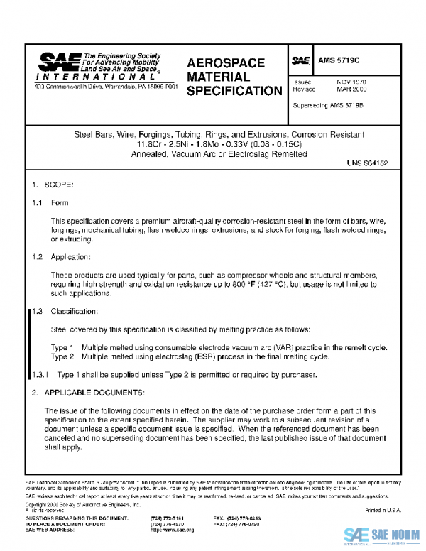 SAE AMS5719C PDF