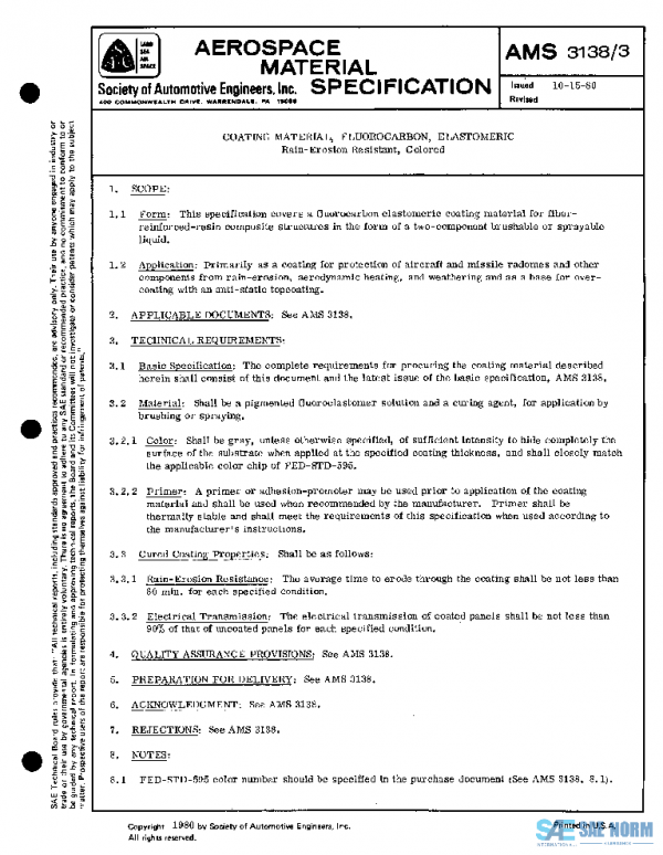 SAE AMS3138/3 PDF