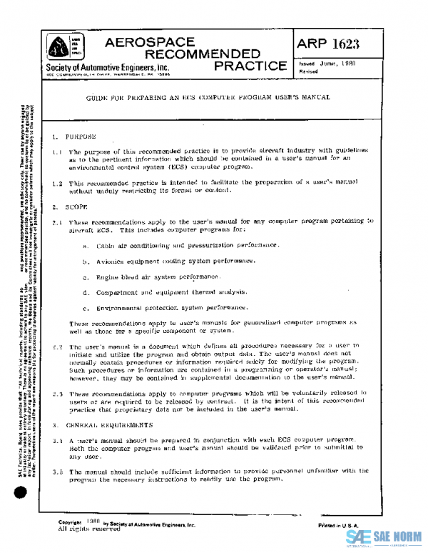 SAE ARP1623 PDF