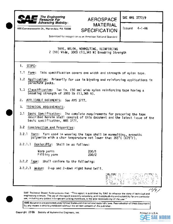 SAE AMS3777/9 PDF SAE AMS3777/9 PDF