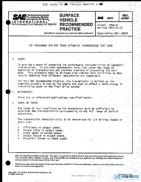 SAE J651_199101 PDF
